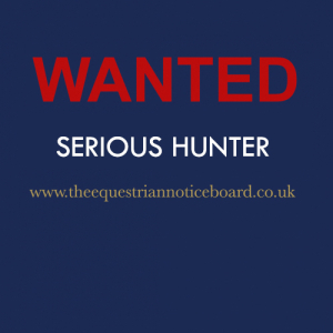 WANTED – SERIOUS HUNTER